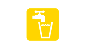 Drinking Water Sign Icon PNG Image