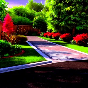 Driveway Landscaping Designs Png Prg62 PNG Image