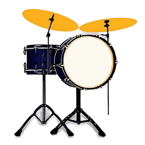 Drum Set Silhouette PNG 05242024 PNG image with transparent background