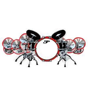 Drum Set Silhouette PNG 32 PNG image with transparent background