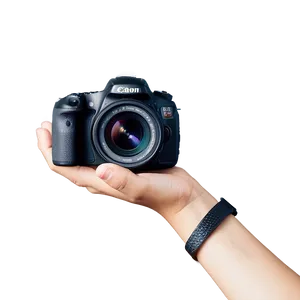 Dslr Camera In Hand Png Agt84 PNG Image