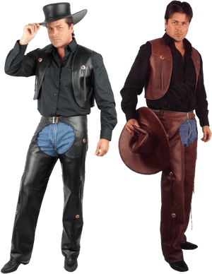 Dual Cowboys Classic Attire PNG image with transparent background