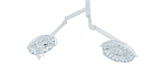 Dual Head L E D Surgical Light PNG image with transparent background