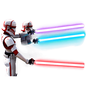 Dual Lightsabers Combat PNG 55 PNG image with transparent background