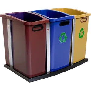 Dual Recycling Bin Two-tone Png 94 PNG Image