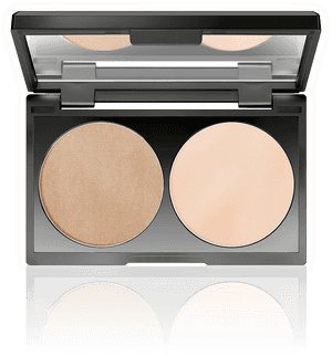 Dual Shade Compact Powder Makeup PNG image with transparent background