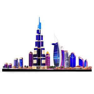 Dubai Business Bay Skyline PNG kxx PNG