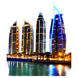 Dubai Marina Night View PNG 54 PNG image with transparent background