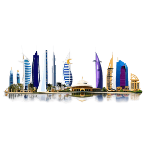 Dubai Skyline PNG 06242024 PNG image with transparent background