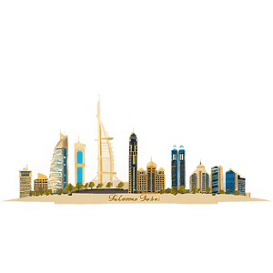 Dubai Skyline PNG lkw16 PNG