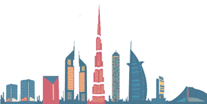Picture Of Dubai Skyline - Skyline Dubai Png, Transparent Png PNG image with transparent background
