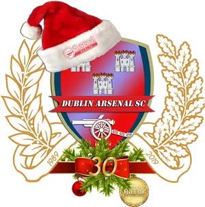 Dublin Arsenal S C Christmas Crest PNG Image