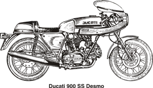 Ducati900 S S Desmo Vintage Motorcycle PNG Image