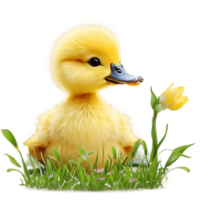 Duckling Clipart PNG hai6 PNG
