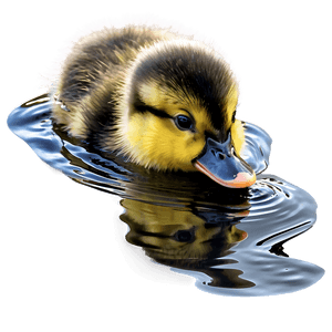 Duckling Swimming PNG 06202024 PNG