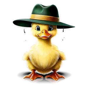 Duckling With Hat Png Lbo PNG Image