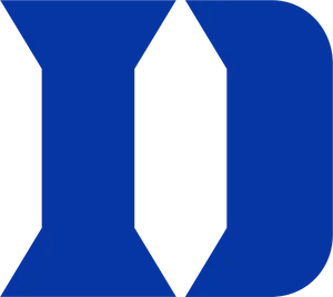 Duke University Logo Blue Background PNG Image