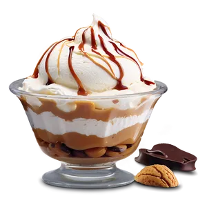 Dulce De Leche Ice Cream Sundae Png Ytk13 PNG Image