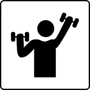 Dumbbell Exercise Icon PNG Image