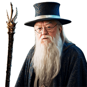 Dumbledore Portrait PNG pou PNG image with transparent background