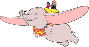Dumbo Flying Png, Transparent Png PNG image with transparent background