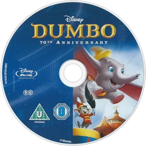 Dumbo70th Anniversary Bluray Disc PNG Image