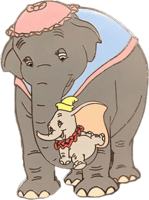 Animal Parents Set Of - Jumbo And Dumbo, HD Png Download PNG image with transparent background