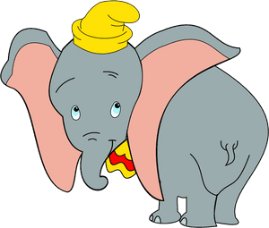 Elephant Big Ears Clipart - Jumbo The Flying Elephant, HD Png Download PNG image with transparent background