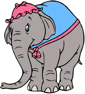 Dumbothe Flying Elephant Cartoon PNG Image