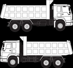 Dump Truck Vector Illustration PNG image with transparent background