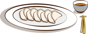 Dumplings Gourmet Food Chopsticks Png And Vector Image - Dessert, Transparent Png PNG