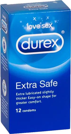 Durex Extra Safe Condoms Pack PNG Image