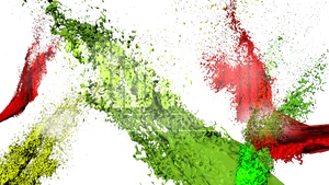 Dynamic Color Splash Graphics PNG Image