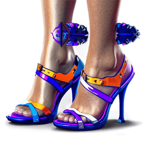 Dynamic Duo-Tone Heels PNG cej PNG with transparent background