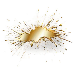 Dynamic Gold Splash Illustration Png 14 PNG Image