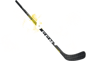Dynamic Hockey Stick Power Illustration PNG image with transparent background