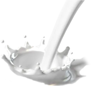 Dynamic Milk Splashon Black Background.jpg PNG Image