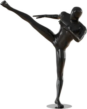 Dynamic Pose Mannequin PNG Image