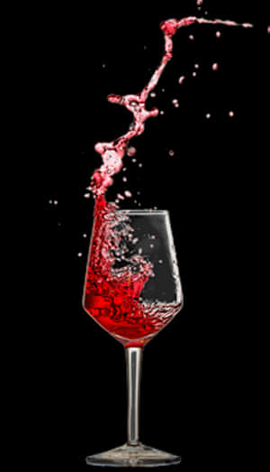 Dynamic Red Wine Splash PNG image with transparent background