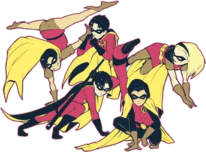 Dynamic_ Robin_ Variations PNG Image