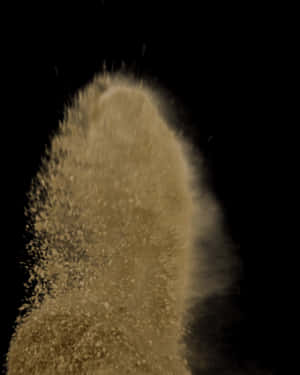 Dynamic Sand Explosion PNG with transparent background