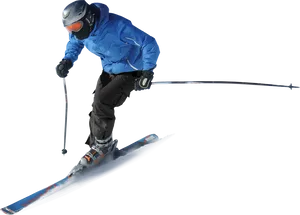 Dynamic Skier Action Shot.png PNG Image