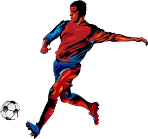 Dynamic Soccer Player Clipart PNG Image