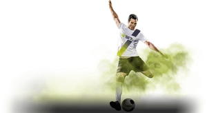 Dynamic Soccer Playerin Action PNG Image