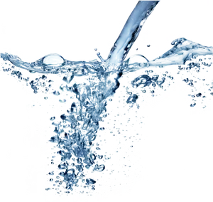 Dynamic Water Splash Against Black Background.jpg PNG Image