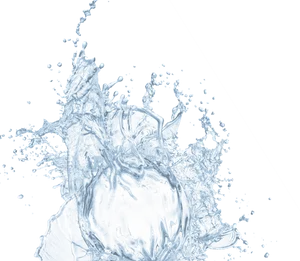 Dynamic Water Splash Against Dark Background.jpg PNG Image