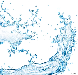 Dynamic Water Splash Art PNG Image