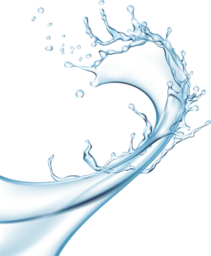 Dynamic Water Splash Wave PNG Image