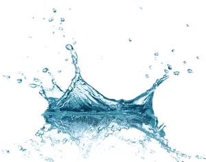 Dynamic Water Splashon Black Background.jpg PNG Image