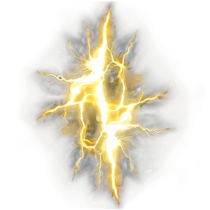 Dynamic Yellow Lightning Effect Png Fwg37 PNG Image